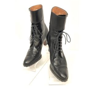 Ralph Lauren Black Boots w/ Attitude, Buckle SZ 9